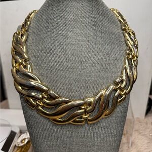 Elegant Gold and Silver Chain Necklace